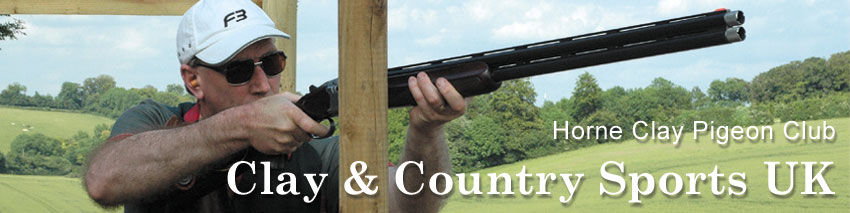 Horne Clay Pigeon Club Clay and country banner