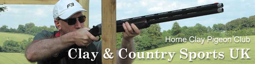Horne Clay Pigeon Club Clay and country banner